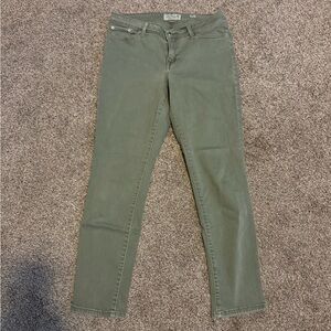 Lucky Brand Women's Green Skinny Jeans